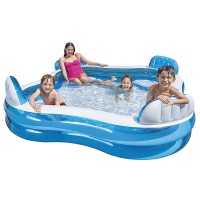 Intex 56475EP Swim Center Family Lounge Inflatable Pool, 90" X 90" X 26"  Ages 3+   